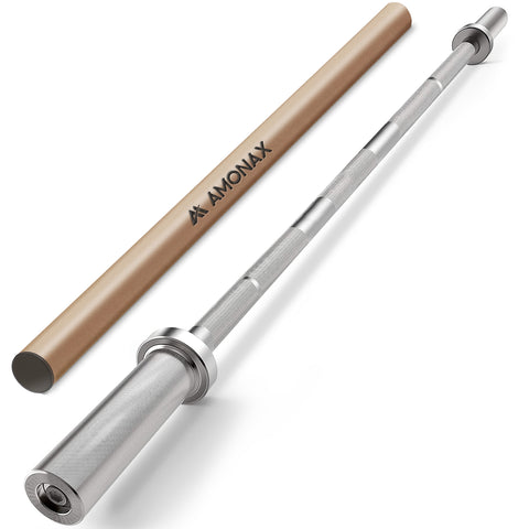 7FT (220cm) Olympic Barbell – Full-Size Professional Weightlifting Bar