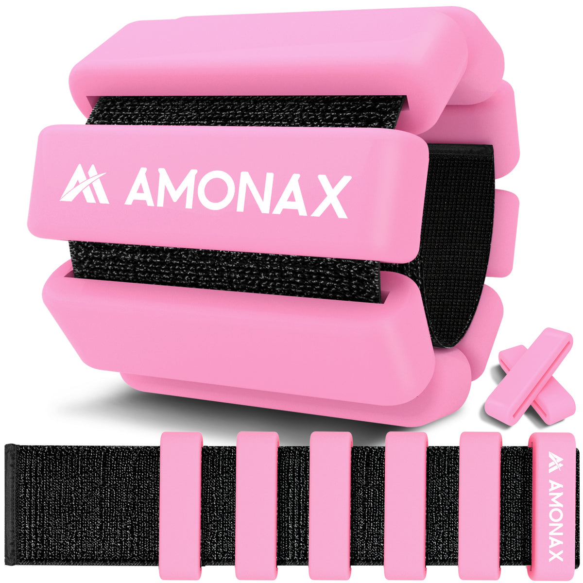 2x2lb Wrist Weights Set - Pink