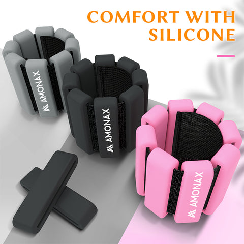 2x2lb Wrist Weights Set - Pink