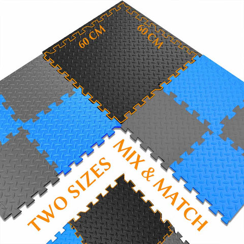 30x30cm 18 TILES (17 SQ FT) Exercise Interlocking Floor Mats - Blue