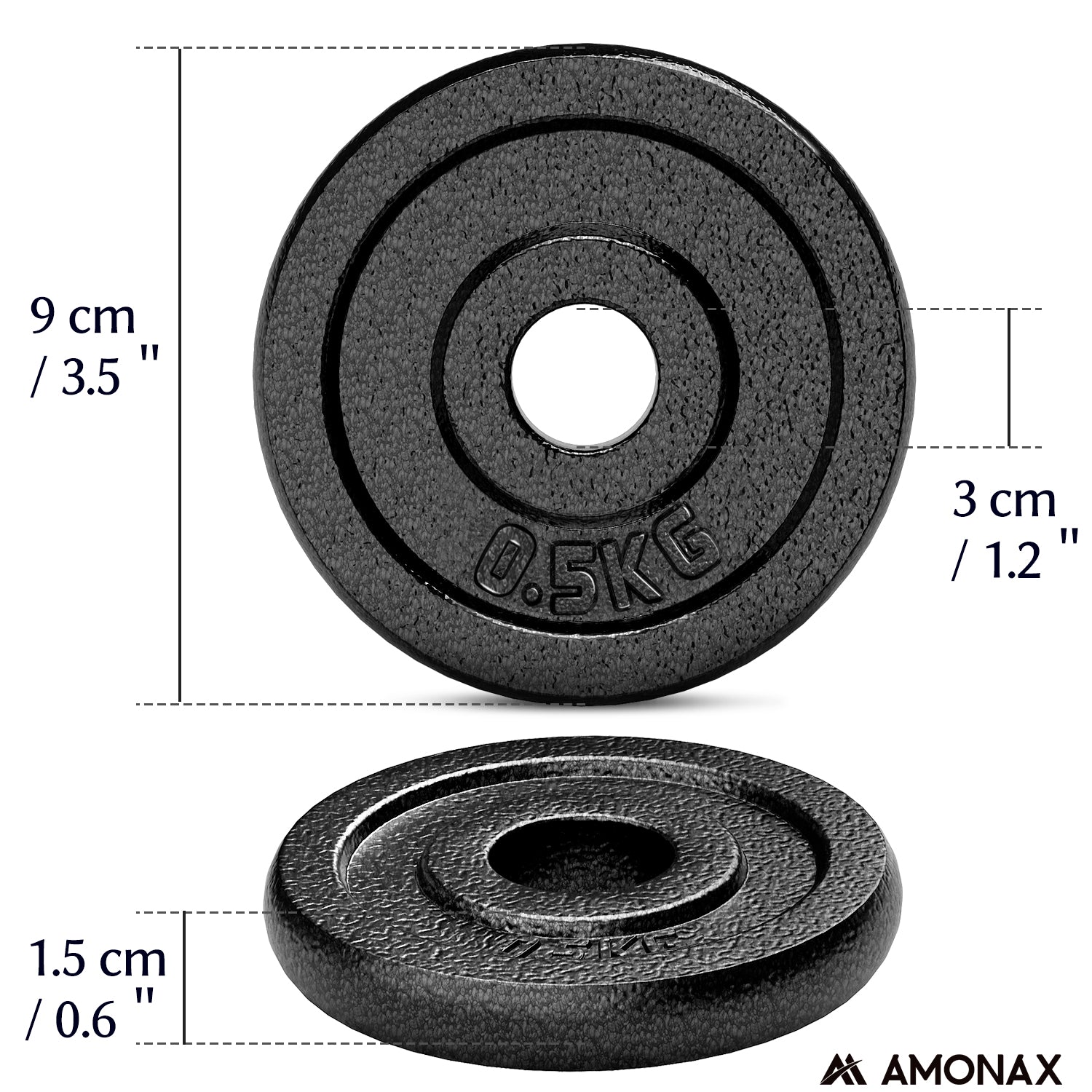0.5 kg weight plates