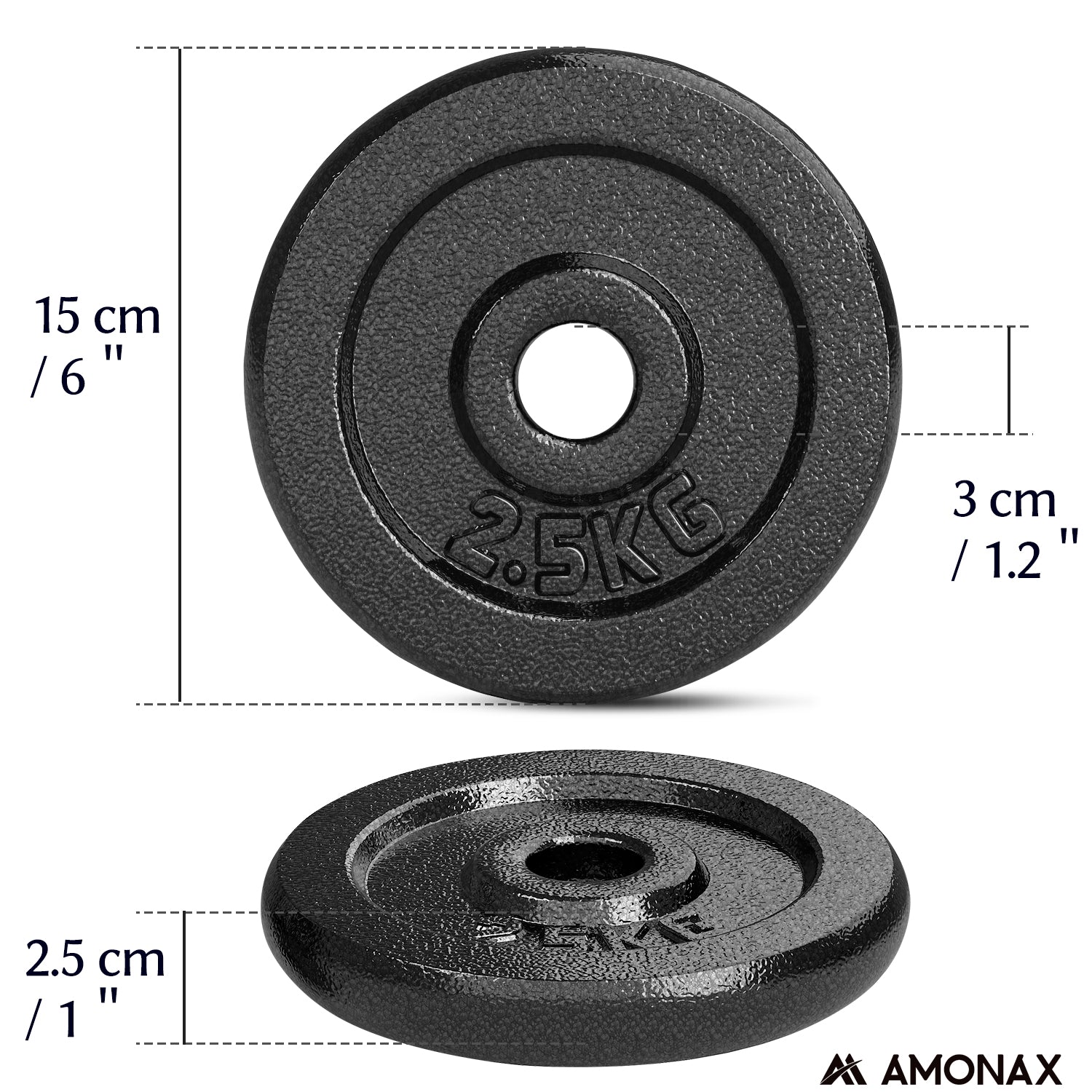 2.5 kg plates cast iron weight set