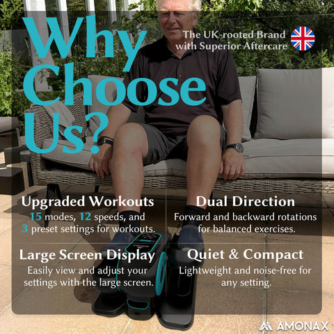 Electric Seated Pedal Exerciser for Seniors – Gentle Mobility Trainer