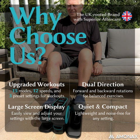 Electric Seated Pedal Exerciser for Seniors – Gentle Mobility Trainer