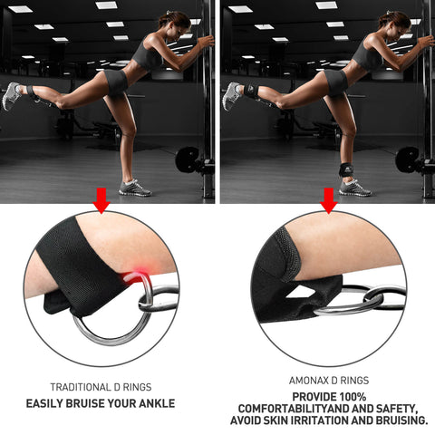 Cable Machine Ankle Straps for Glute & Leg Workouts