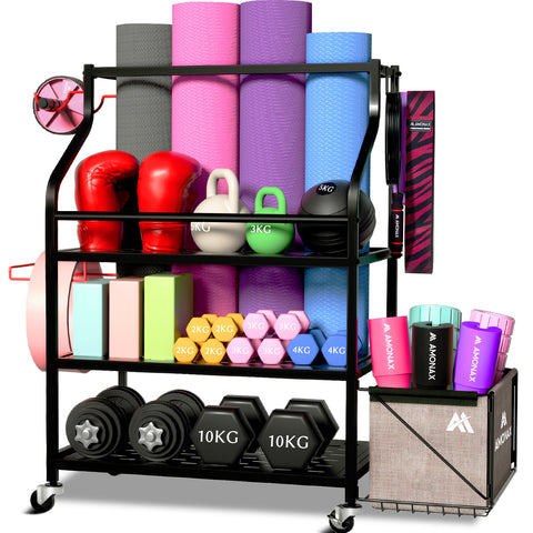 Home Gym Storage Rack – Multi-Tier Equipment Organizer