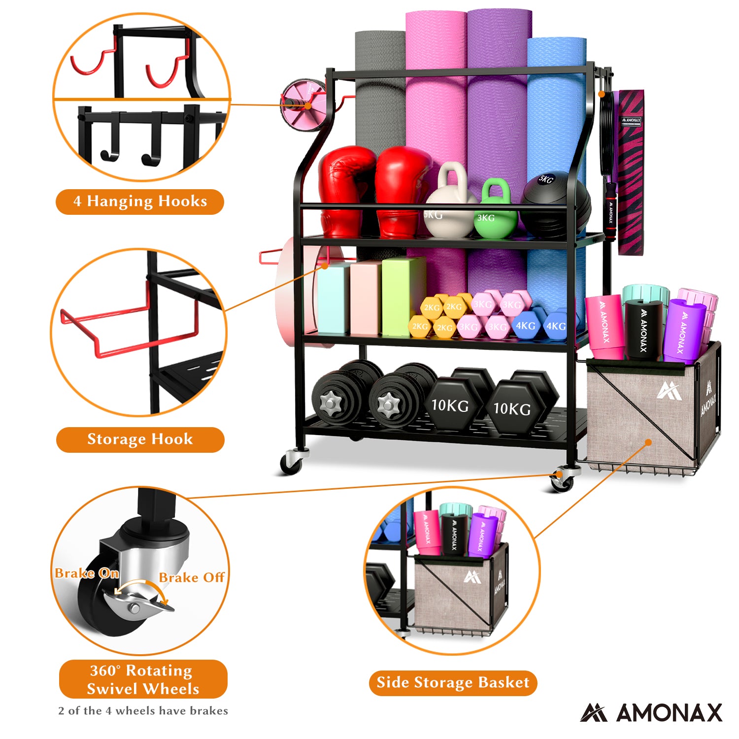 gym equipment storage
