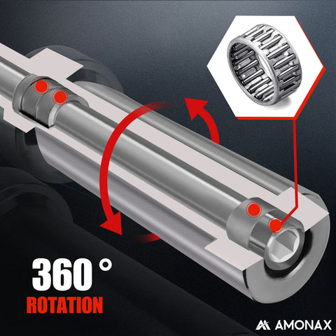 7FT (220cm) Olympic Barbell – Full-Size Professional Weightlifting Bar