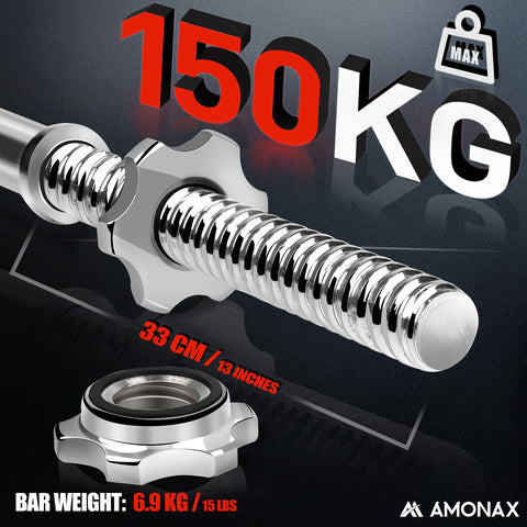 6FT (180cm) Barbell Bar – Durable Steel Weightlifting Bar for Strength Training