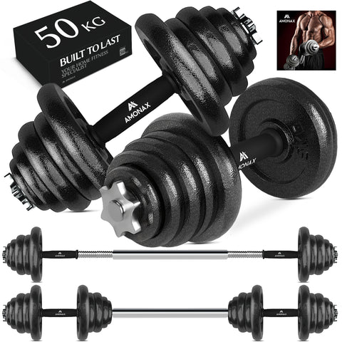 30KG Adjustable Cast Iron Home Dumbbell Set