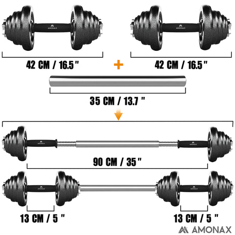 50KG Dumbbell Hand Weights Set