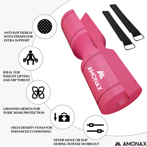 Barbell Pad for for Pubic Bone Protection - Pink