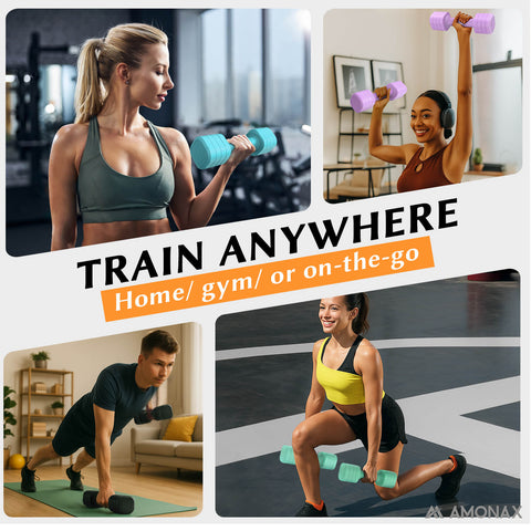 Adjustable Dumbbell Set – 4-in-1 Quick-Release (2.3kg ×2)