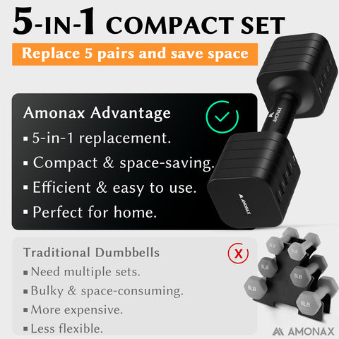 adjustable dumbbell set