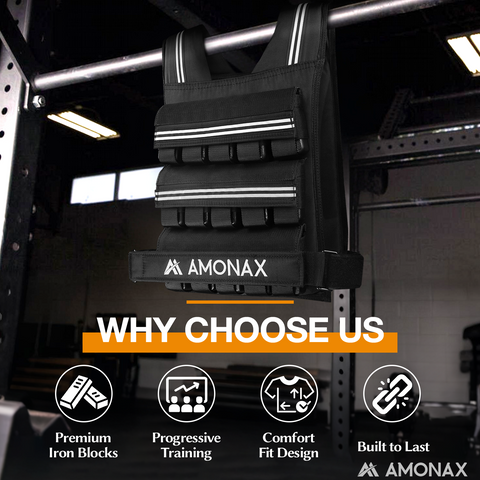 30kg Weighted Vest for Advanced Power and Heavy Training – Black