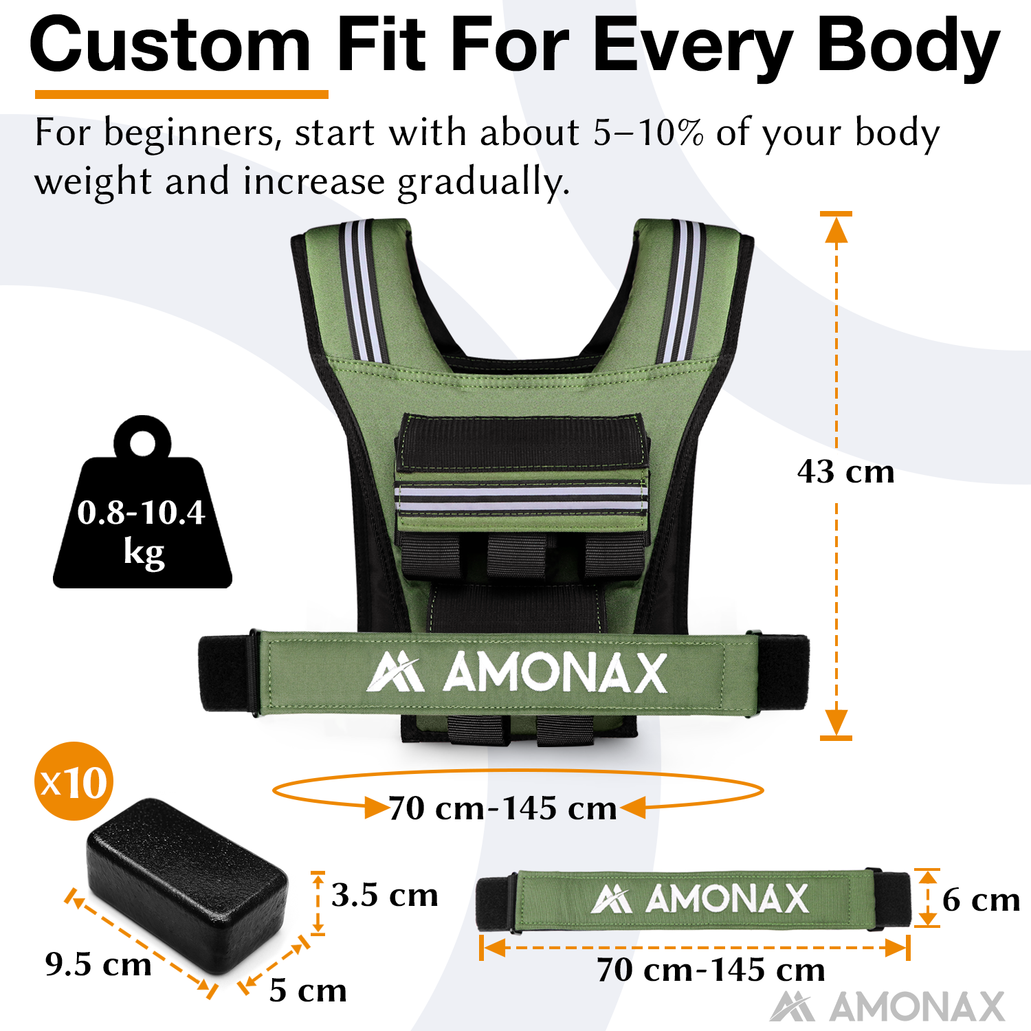 adjustable weighted vest for running